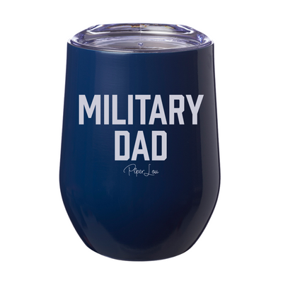 Military Dad 12oz Stemless Wine Cup