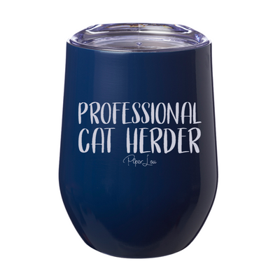 Professional Cat Herder 12oz Stemless Wine Cup