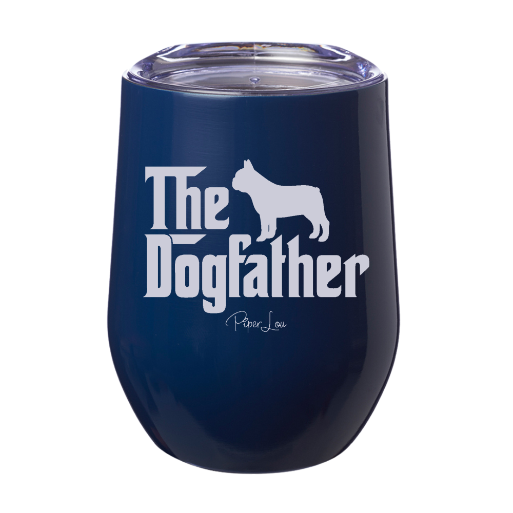 The Dogfather French Bulldog 12oz Stemless Wine Cup