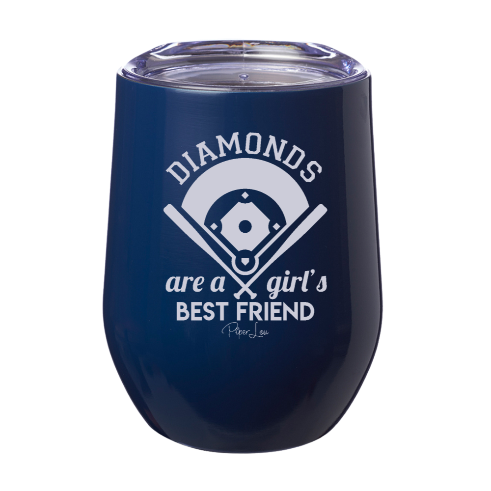 Diamonds Are A Girl's Best Friend 12oz Stemless Wine Cup
