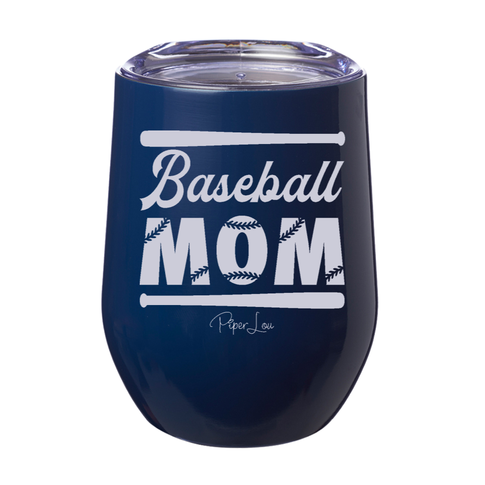 Baseball Mom Bat Laser Etched Tumbler