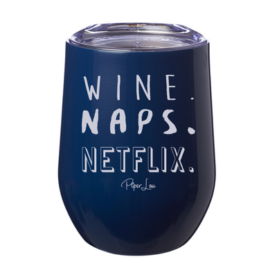 Wine Naps Netflix 12oz Stemless Wine Cup