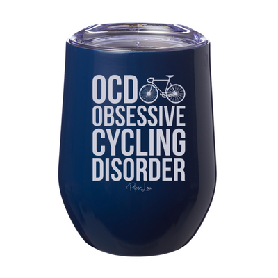 Obsessive Cycling Disorder 12oz Stemless Wine Cup