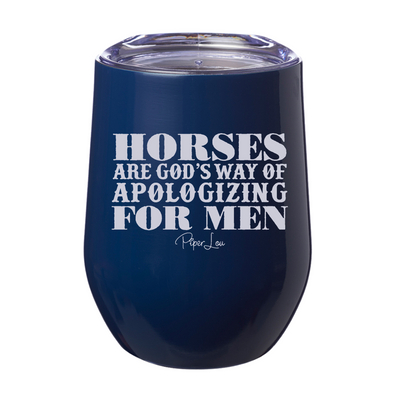 Horses Are Gods Way Laser Etched Tumbler