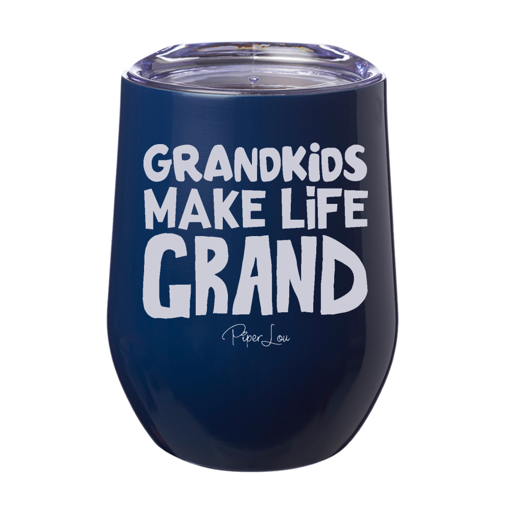 Grandkids Make Life Grand Laser Etched Tumbler