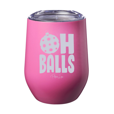 Oh Balls 12oz Stemless Wine Cup