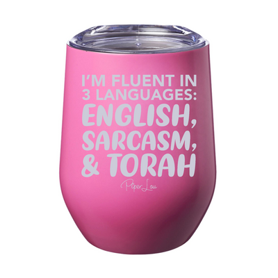 I'm Fluent In 3 Languages 12oz Stemless Wine Cup