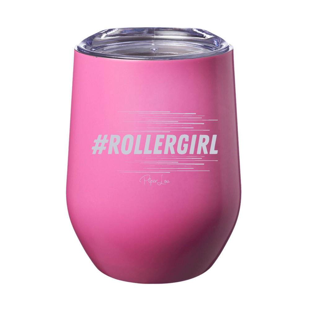 #RollerGirl 12oz Stemless Wine Cup