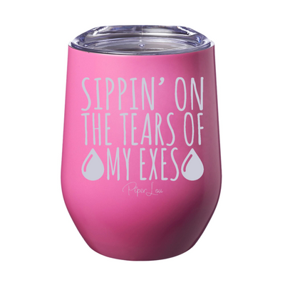 Sippin' On The Tears Of My Exes 12oz Stemless Wine Cup