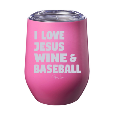 I Love Jesus Wine And Baseball