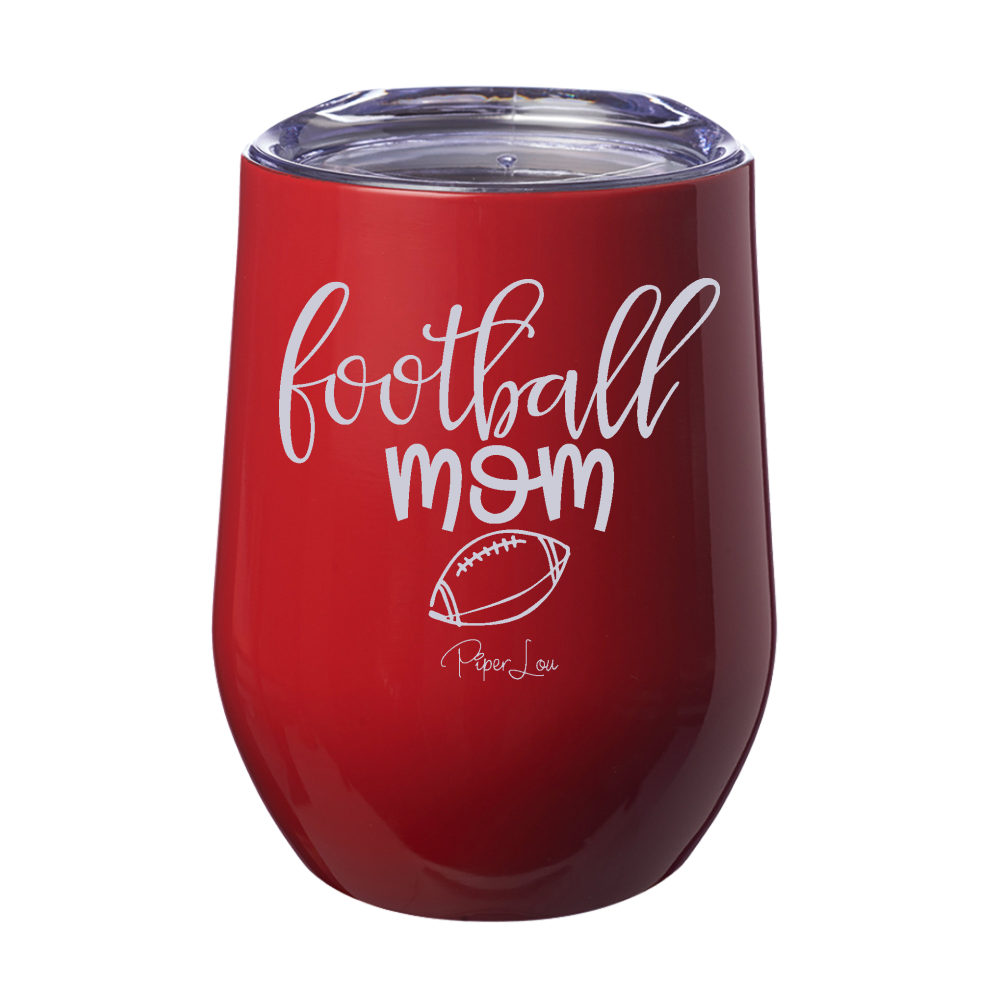 Football Mom 12oz Stemless Wine Cup