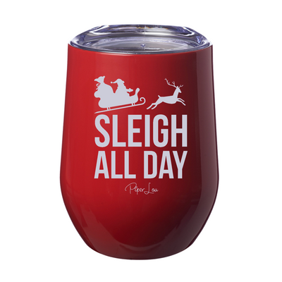 Sleigh All Day 12oz Stemless Wine Cup