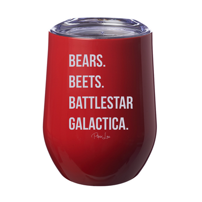 Bears Beets Battlestar Galactica Laser Etched Tumbler