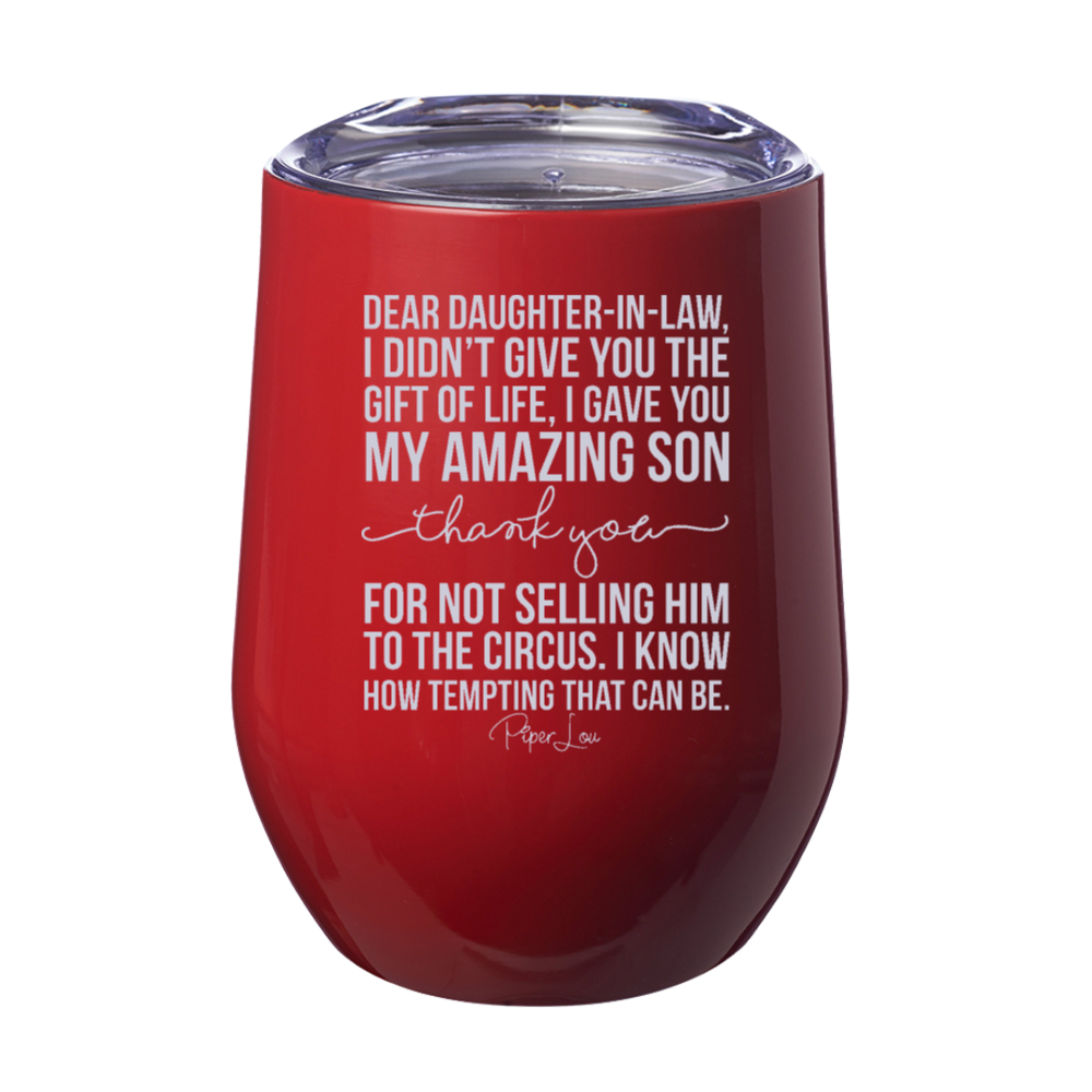 Dear Daughter In Law 12oz Stemless Wine Cup