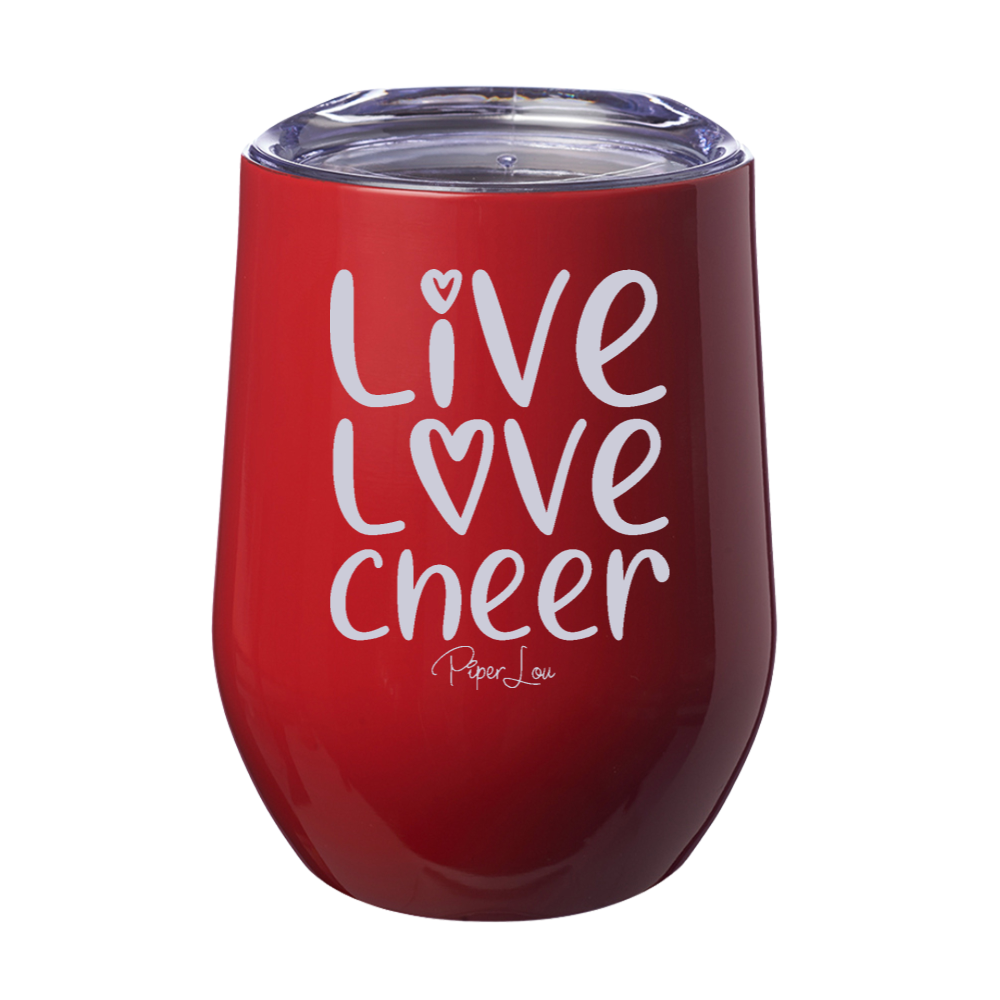 Live Love Cheer 12oz Stemless Wine Cup