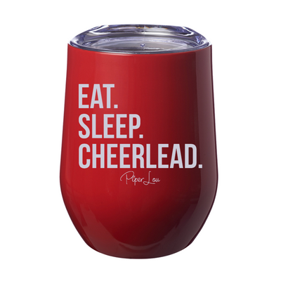 Eat Sleep Cheerlead 12oz Stemless Wine Cup