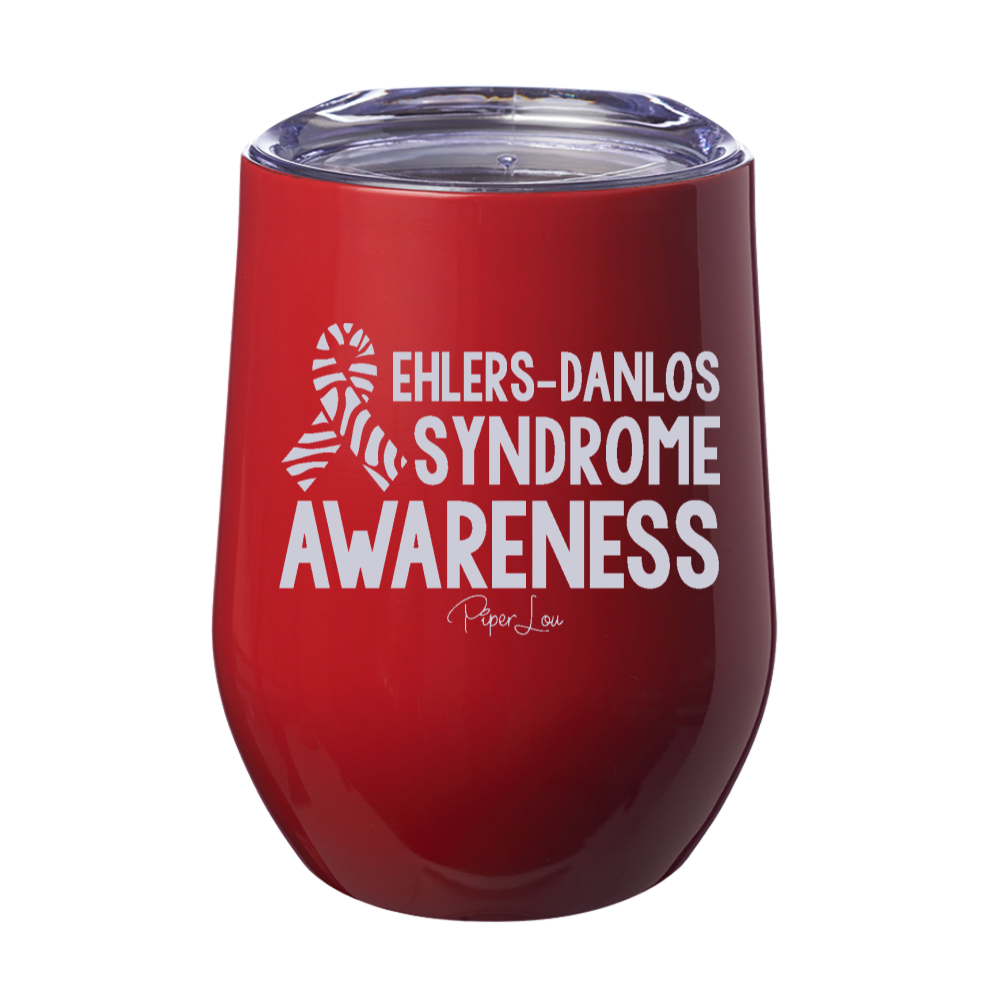 Ehlers Danlos Syndrome Awareness 12oz Stemless Wine Cup