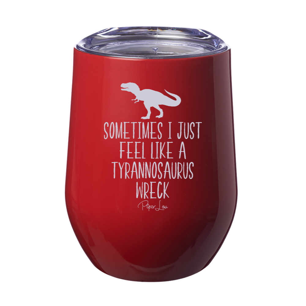 Tyrannosaurus Wreck Stemless Wine Cup