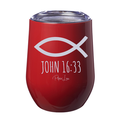 John 16:33 12oz Stemless Wine Cup