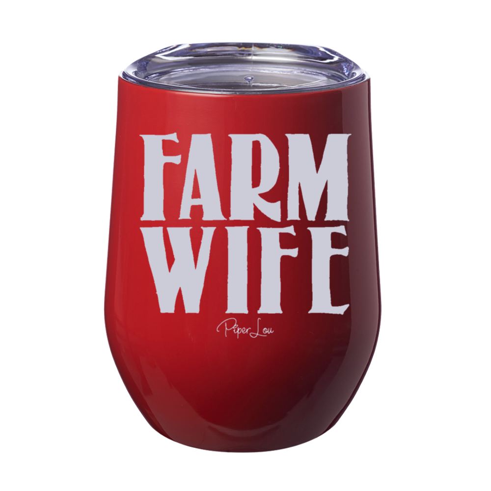 Farm Wife 12oz Stemless Wine Cup