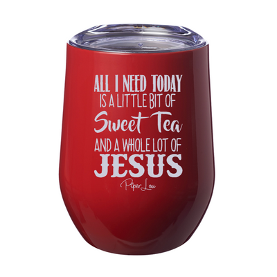Jesus And Sweet Tea Laser Etched Tumbler