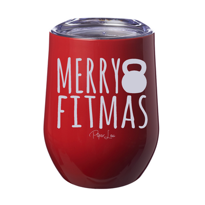 Merry Fitmas 12oz Stemless Wine Cup