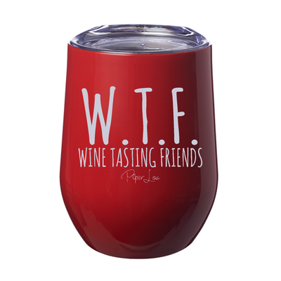 Wine Tasting Friends 12oz Stemless Wine Cup