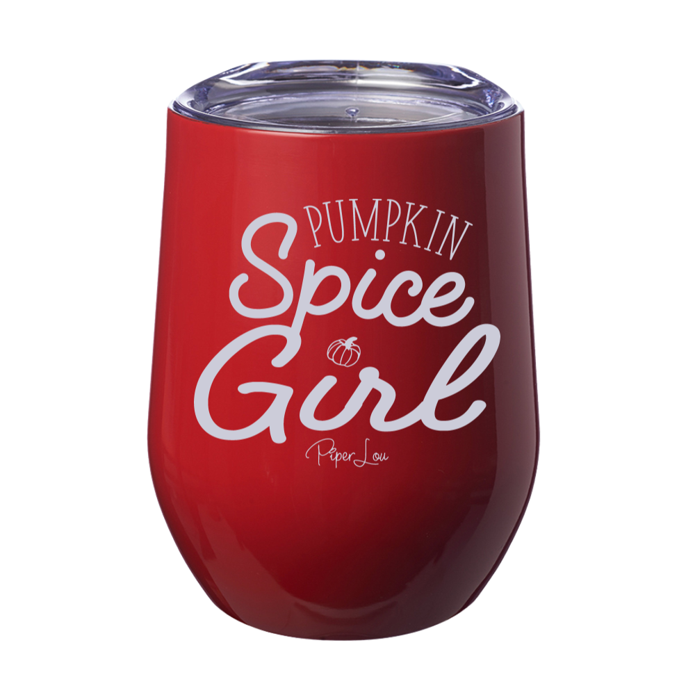 Pumpkin Spice Girl 12oz Stemless Wine Cup