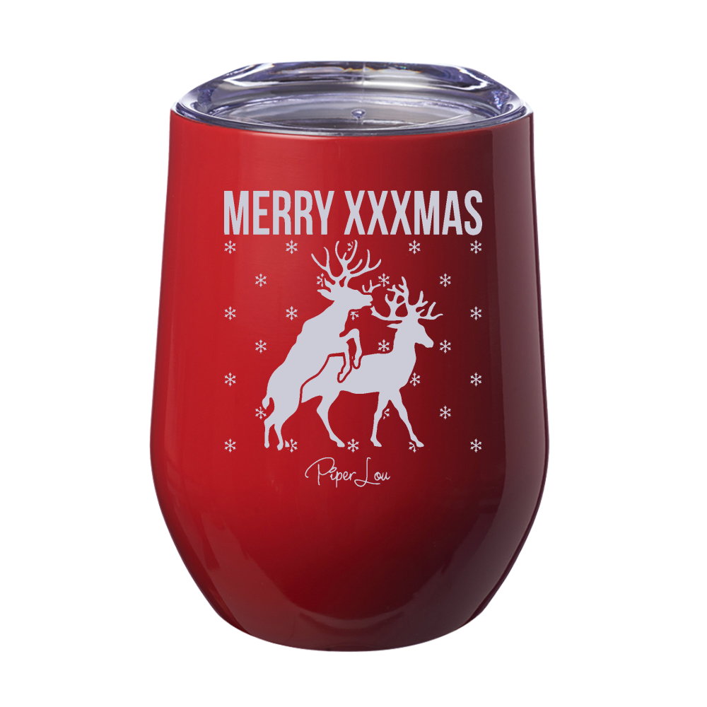 Merry XXXmas 12oz Stemless Wine Cup