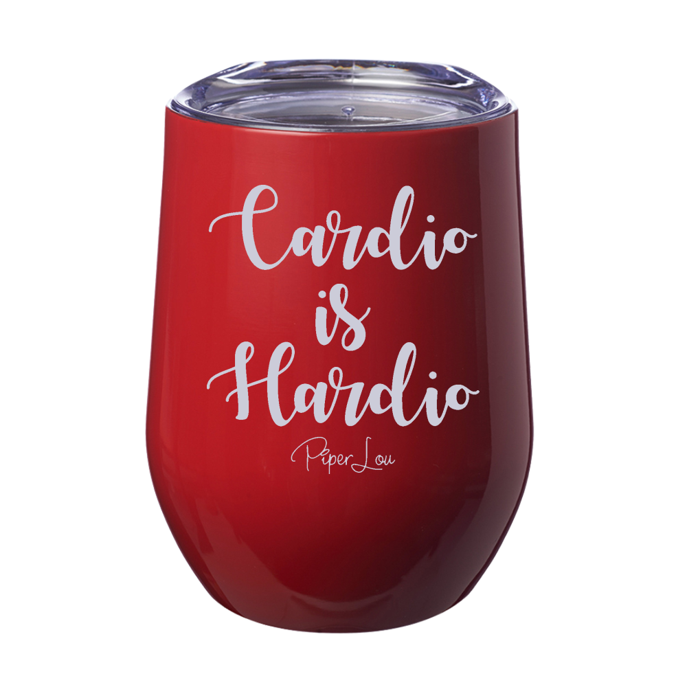 Cardio is Hardio 12oz Stemless Wine Cup