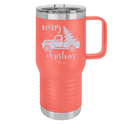 Merry Christmas Truck 20oz Travel Mug