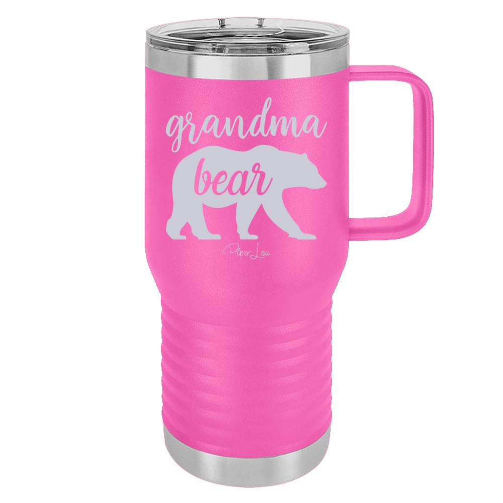 Grandma Bear Cursive 20oz Travel Mug