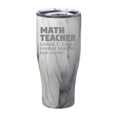 Math Teacher Definition Laser Etched Tumbler