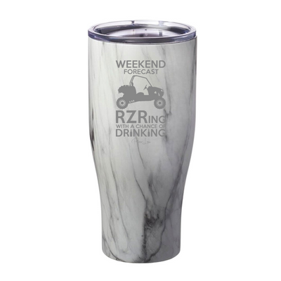 Weekend Forecast RZRing With A Chance Of Drinking Laser Etched Tumbler