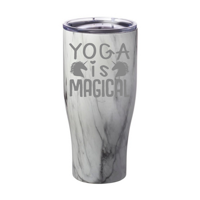 Yoga Is Magical Laser Etched Tumbler