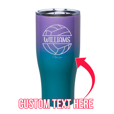 (CUSTOM) Name Volleyball Laser Etched Tumbler
