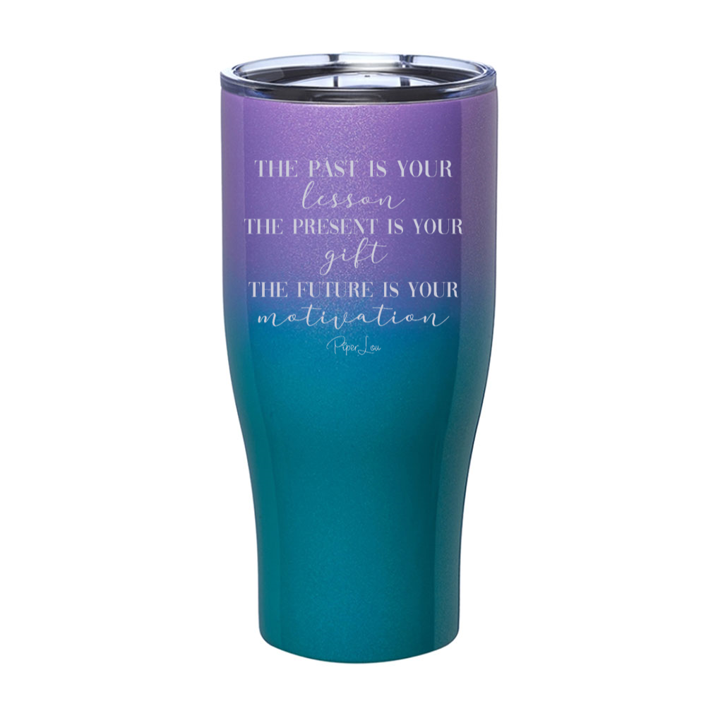 The Past Is Your Lesson Laser Etched Tumbler
