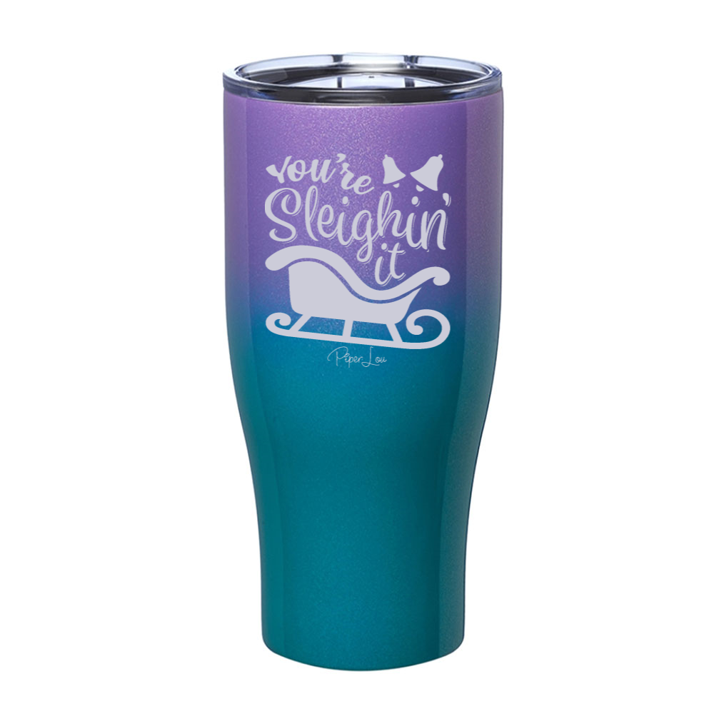 You're Sleighin' It Laser Etched Tumbler