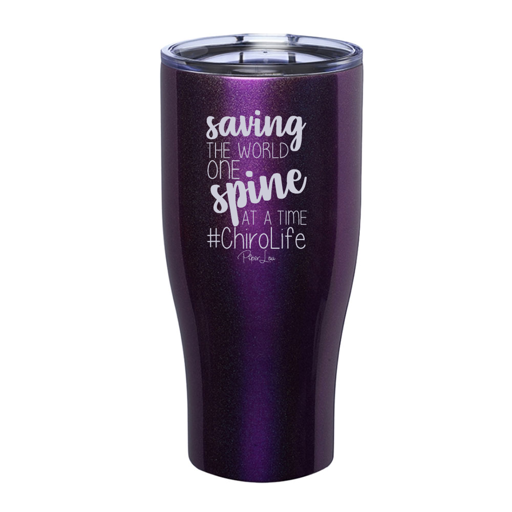 Saving The World One Spine At A Time Laser Etched Tumbler