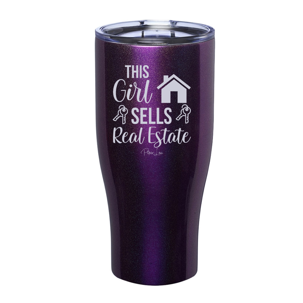 This Girl Sells Real Estate Laser Etched Tumbler