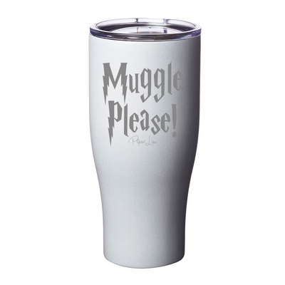Muggle Please Laser Etched Tumbler