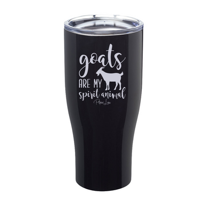 Goats Are My Spirit Animal Laser Etched Tumbler