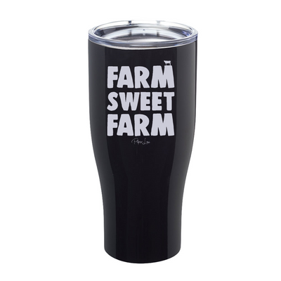 Farm Sweet Farm Cow Laser Etched Tumbler
