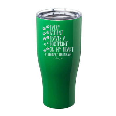Every Patient Leaves A Footprint On My Heart Laser Etched Tumbler