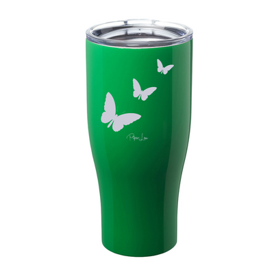 Butterfly Laser Etched Tumbler