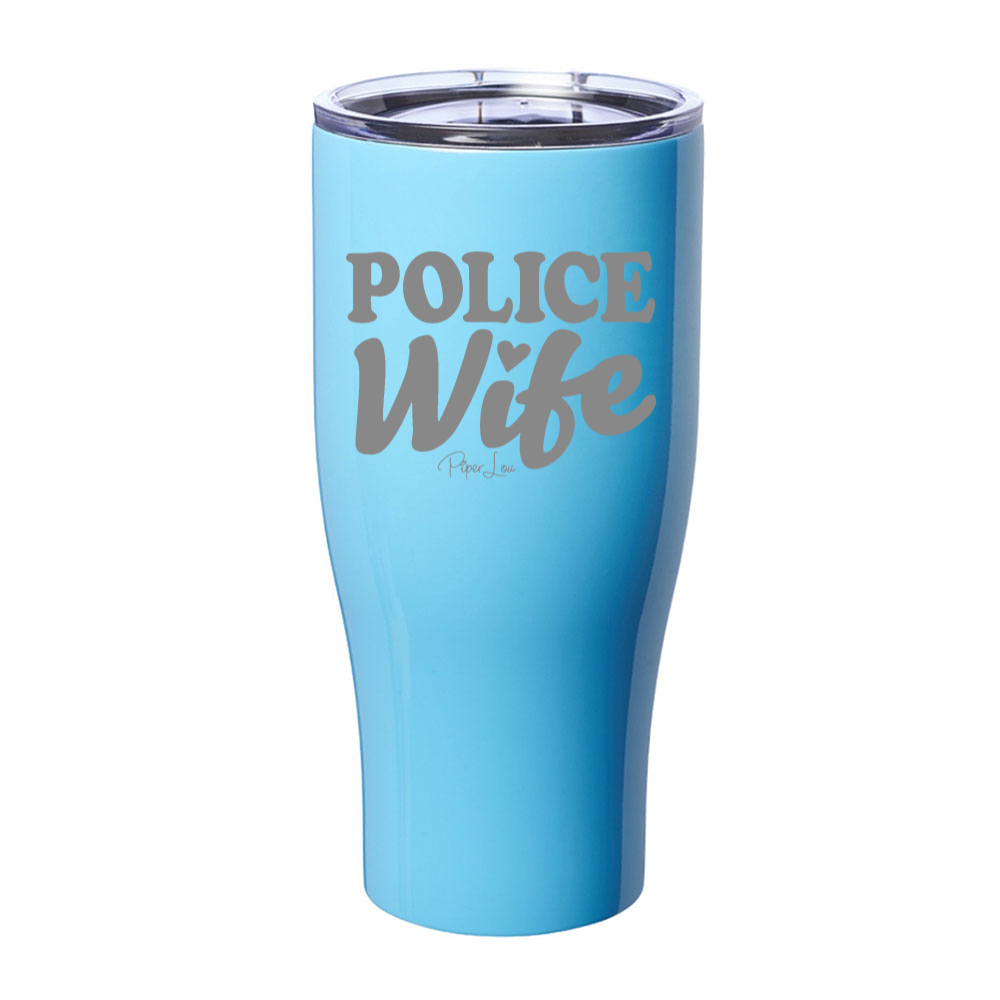 Police Wife Laser Etched Tumbler