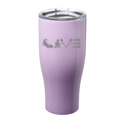 Camping Love Hiking Laser Etched Tumbler