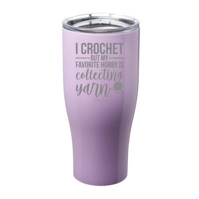 Collecting Yarn Laser Etched Tumbler