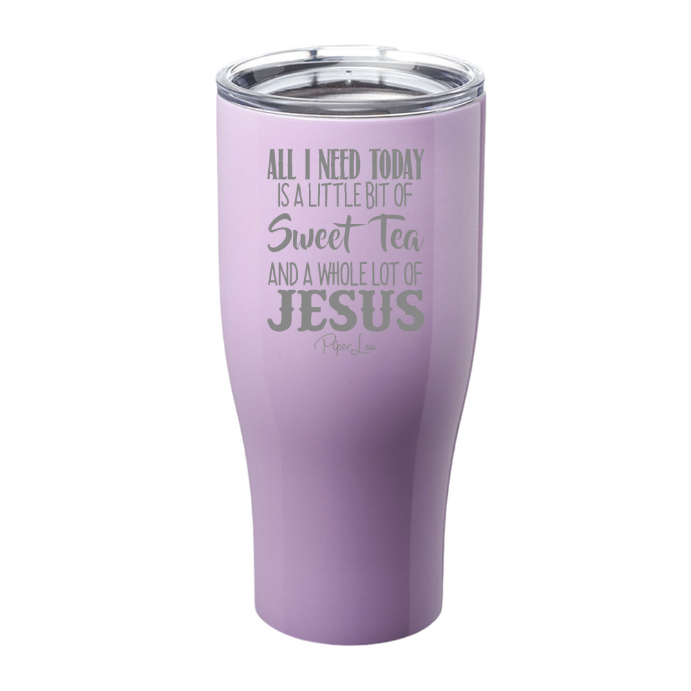 Jesus And Sweet Tea Laser Etched Tumbler