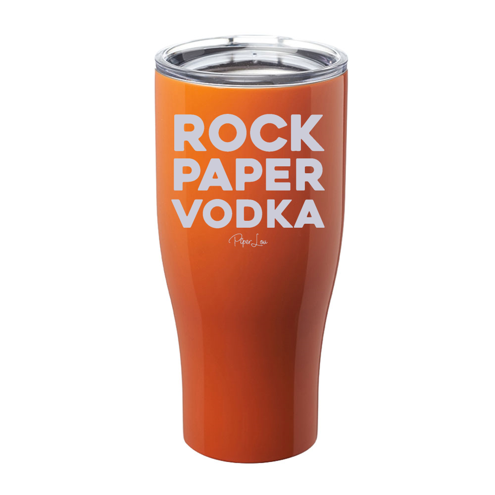 Rock Paper Vodka Laser Etched Tumbler